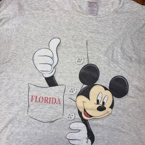 Sherry's Best Mickey Mouse T-Shirt Adult Large Gray Florida Vintage 1990s USA